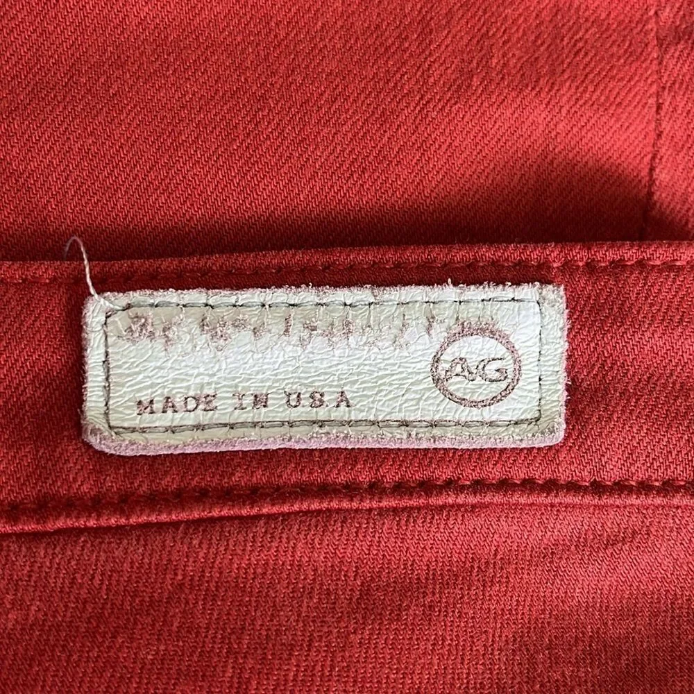 AG The Stevie Ankle Slim Straight Rust Jeans | Size 28R